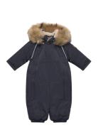 Mikk-line Twill Nylon Baby Suit Marinblå