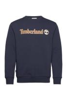 Timberland Kennebec River Linear Logo Crew Neck Sweatshirt Dark Sapphi...