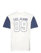 Lee Jeans Raglan Varsity Tee Vit