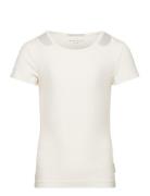 Tom Tailor Cut Out Rib T-Shirt Vit