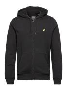 Lyle & Scott Zip Through Hoodie Svart