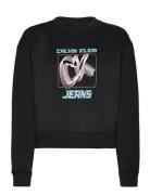 Calvin Klein Jeans Hyper Real Ck Sweatshirt Svart