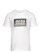 Jack & J S Jcologan Tee Ss Crew Neck Ss24 Jnr Vit