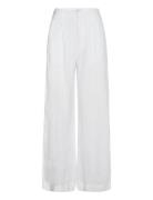 Gina Tricot Linen Trousers Vit