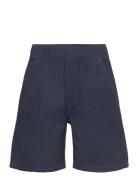 Lindex Shorts Linen Blend Marinblå