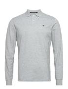 Hackett London Slim Fit Logo Ls Grå