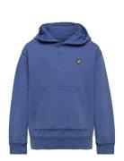 Lyle & Scott Junior Over D Acid Wash Lb Oth Hoodie Blå