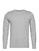 Tommy Hilfiger Tommy Logo Long Sleeve Tee Grå