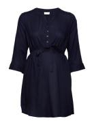 Mamalicious Mlmercy 3/4 Woven Tunic Noos Eco A. Blå
