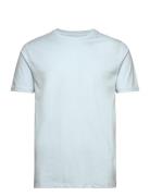 Lindbergh Mens Stretch Crew Neck Tee S/S Blå