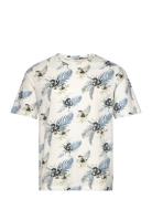 Jack & J S Jjchill Aop Tee Ss Crew Neck Vit