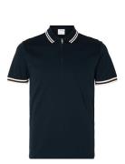 Selected Homme Slhslim-Toulouse Detail Ss Polo Noos Marinblå