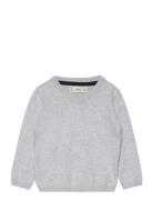 Mango V-Neck Sweater Grå