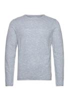 Jack & J S Jjelinen Knit Crew Neck Sn Blå