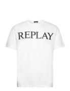 Replay T-Shirt Regular Pure Logo Vit