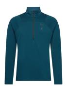 PUMA M Seasons Ls 1/4 Zip Polypropylene Rain Cell Blå