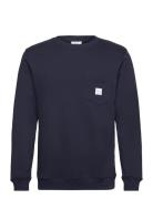 Makia Square Pocket Sweatshirt Marinblå