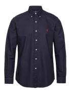 Polo Ralph Lauren Custom Fit Garment-Dyed Oxford Shirt Marinblå