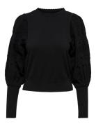 ONLY Onlmelita L/S O-Neck Pullover Knt Noos Svart