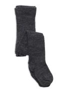 Smallstuff Wool Tights, Aubergine Svart