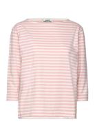 Mads Nørgaard Soft Single Stripe Silje 3/4 Tee Rosa