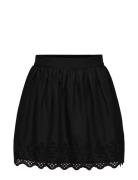 ONLY Onllou Life Emb Flowy Skirt Ptm Svart