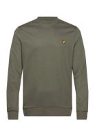 Lyle & Scott Sport Crew Neck Fly Fleece Khaki Green