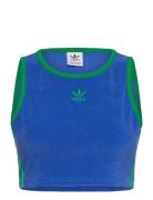 Adidas Originals Terry Crop Tank Blå