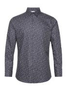 Selected Homme Slhslimdetail Shirt Ls Classic Noos Marinblå