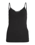 Vila Vidaisy Lace Singlet - Noos Svart