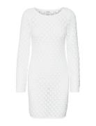 Vero Moda Vmevelyn Ls Short Crochet Dress Vma Vit