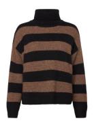 Object Objminna L/S Rollneck Knit Pullover Noos Svart