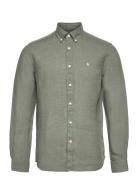 Morris Douglas Bd Linen Shirt Ls Grön