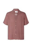 Selected Homme Slhrelaxvero Shirt Ss Aop B Rosa