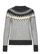 Vero Moda Vmsim Ls Nordic Pullover Ga Rep Lcs Grå