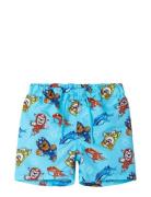 Name It Nmmmoti Pawpatrol Long Swimshorts Cplg Blå