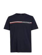 Tommy Hilfiger Chest Stripe Tee Blå