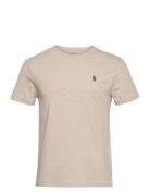 Polo Ralph Lauren Custom Slim Fit Jersey Crewneck T-Shirt Beige