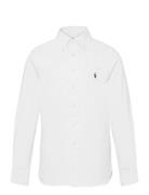 Ralph Lauren Kids Slim Fit Cotton Oxford Shirt Vit