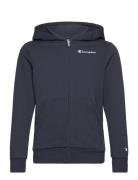 Champion Hooded Full Zip Sweatshirt Marinblå