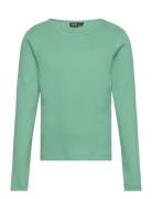 LMTD Nlfdida Ls Short Uneven Neck Top Grön