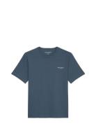 Marc O'Polo T-Shirts Short Sleeve Blå