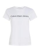 Calvin Klein Jeans Core Instit Logo Slim Fit Tee Vit