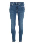 Calvin Klein Jeans Mid Rise Skinny Blå