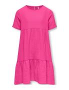 Kids Only Kogthyra S/S Layered Dress Wvn Rosa