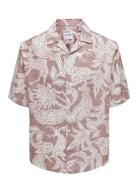 ONLY & SONS Onsden Life Rlx Ss Graphic Aop Shirt Rosa
