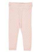 Copenhagen Colors Pointelle Heart Leggings Rosa