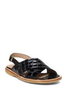 ANGULUS Sandals - Flat - Open Toe - Op Svart