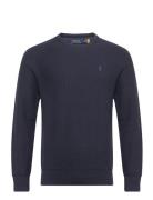 Polo Ralph Lauren Textured Cotton Crewneck Sweater Marinblå