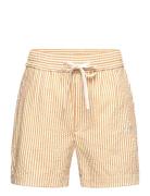 Les Deux Stan Stripe Seersucker Swim Shorts Gul